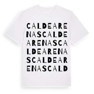 Caldearenas ordlek t-shirt – ekologisk bomull t-shirt från Pinshirt
