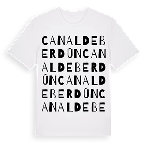 Canal de Berdún ordlek t-shirt – ekologisk bomull t-shirt från Pinshirt