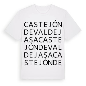 Castejón de Valdejasa ordlek t-shirt – ekologisk bomull t-shirt från Pinshirt