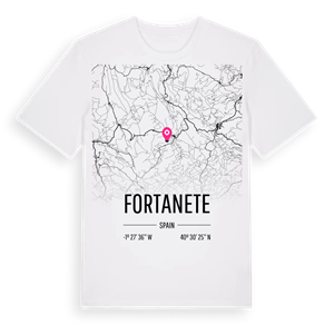 Fortanete karta t-shirt – ekologisk bomull t-shirt från Pinshirt