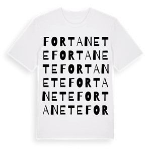 Fortanete ordlek t-shirt – ekologisk bomull t-shirt från Pinshirt
