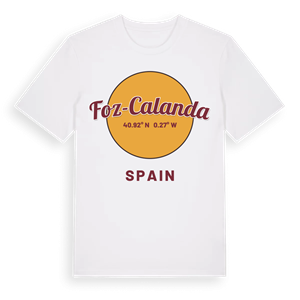 Foz-Calanda cirkel t-shirt – ekologisk bomull t-shirt från Pinshirt