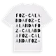 Foz-Calanda ordlek t-shirt