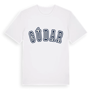 Gúdar college t-shirt – ekologisk bomull t-shirt från Pinshirt