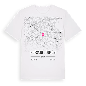 Huesa del Común karta t-shirt – ekologisk bomull t-shirt från Pinshirt
