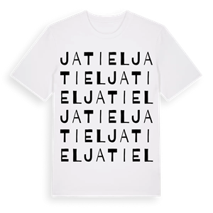 Jatiel ordlek t-shirt – ekologisk bomull t-shirt från Pinshirt