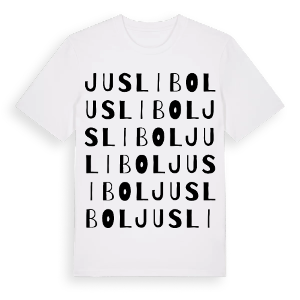Juslibol ordlek t-shirt – ekologisk bomull t-shirt från Pinshirt