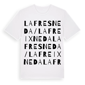 La Fresneda / la Freixneda ordlek t-shirt – ekologisk bomull t-shirt från Pinshirt