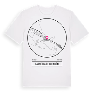 La Puebla de Alfindén t-shirt – ekologisk bomull t-shirt från Pinshirt