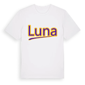 Luna baseball t-shirt – ekologisk bomull t-shirt från Pinshirt