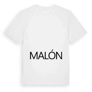 Jag älskar Malón t-shirt stort tryck – ekologisk bomull t-shirt från Pinshirt
