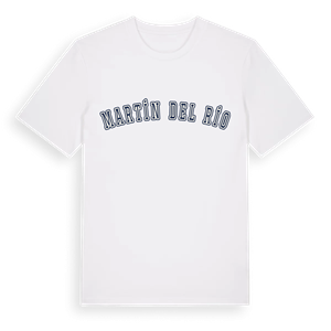Martín del Río college t-shirt – ekologisk bomull t-shirt från Pinshirt