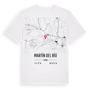 Martín del Río karta t-shirt – ekologisk bomull t-shirt från Pinshirt