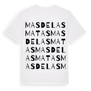 Mas de las Matas ordlek t-shirt – ekologisk bomull t-shirt från Pinshirt