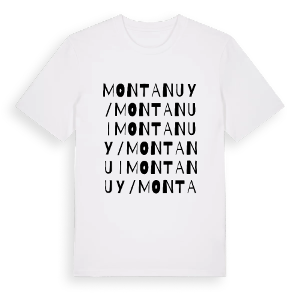 Montanuy / Montanui ordlek t-shirt – ekologisk bomull t-shirt från Pinshirt