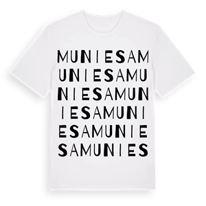 Muniesa ordlek t-shirt – ekologisk bomull t-shirt från Pinshirt
