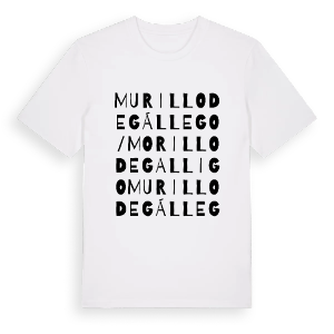 Murillo de Gállego/Morillo de Galligo ordlek t-shirt – ekologisk bomull t-shirt från Pinshirt