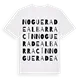 Noguera de Albarracín ordlek t-shirt