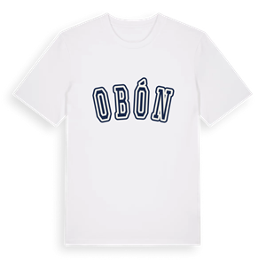 Obón college t-shirt – ekologisk bomull t-shirt från Pinshirt