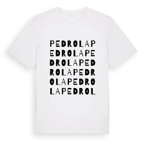 Pedrola ordlek t-shirt – ekologisk bomull t-shirt från Pinshirt