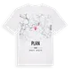 Plan karta t-shirt