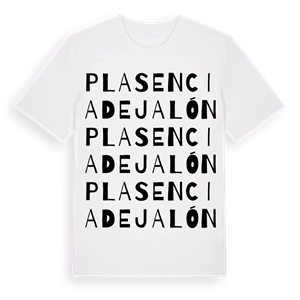 Plasencia de Jalón ordlek t-shirt – ekologisk bomull t-shirt från Pinshirt
