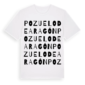 Pozuelo de Aragón ordlek t-shirt – ekologisk bomull t-shirt från Pinshirt