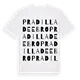 Pradilla de Ebro ordlek t-shirt