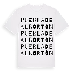 Puebla de Albortón ordlek t-shirt – ekologisk bomull t-shirt från Pinshirt
