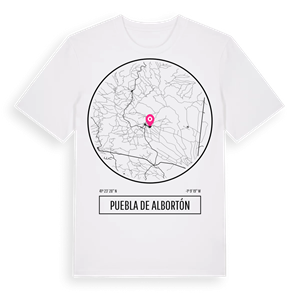Puebla de Albortón t-shirt – ekologisk bomull t-shirt från Pinshirt