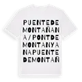 Puente de Montañana / Pont de Montanyana ordlek t-shirt