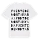 Puente de Montañana / Pont de Montanyana ordlek t-shirt