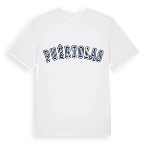 Puértolas college t-shirt – ekologisk bomull t-shirt från Pinshirt