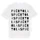 Puértolas ordlek t-shirt