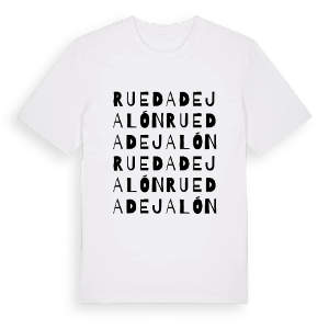 Rueda de Jalón ordlek t-shirt – ekologisk bomull t-shirt från Pinshirt