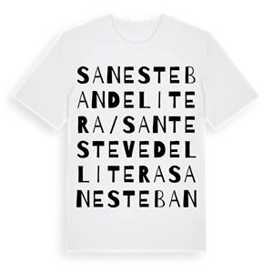 San Esteban de Litera / Sant Esteve de Llitera ordlek t-shirt – ekologisk bomull t-shirt från Pinshirt