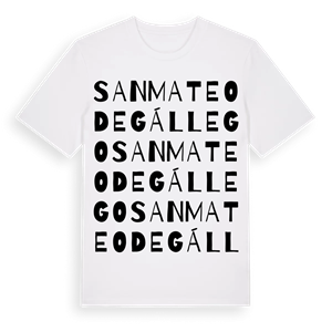 San Mateo de Gállego ordlek t-shirt – ekologisk bomull t-shirt från Pinshirt