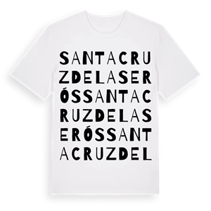 Santa Cruz de la Serós ordlek t-shirt – ekologisk bomull t-shirt från Pinshirt