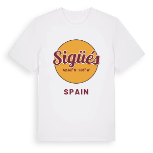 Sigüés cirkel t-shirt – ekologisk bomull t-shirt från Pinshirt