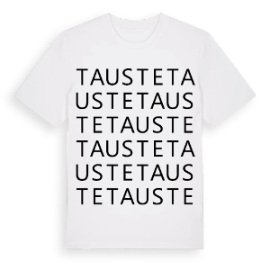 Tauste ordlek t-shirt – ekologisk bomull t-shirt från Pinshirt