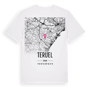 Teruel karta t-shirt – ekologisk bomull t-shirt från Pinshirt