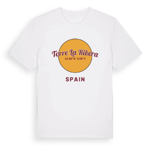 Torre la Ribera cirkel t-shirt – ekologisk bomull t-shirt från Pinshirt
