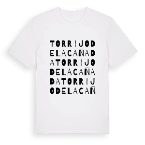 Torrijo de la Cañada ordlek t-shirt – ekologisk bomull t-shirt från Pinshirt