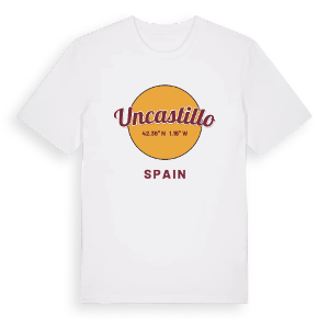 Uncastillo cirkel t-shirt – ekologisk bomull t-shirt från Pinshirt
