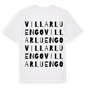 Villarluengo ordlek t-shirt – ekologisk bomull t-shirt från Pinshirt