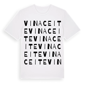 Vinaceite ordlek t-shirt – ekologisk bomull t-shirt från Pinshirt