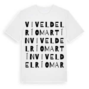 Vivel del Río Martín ordlek t-shirt – ekologisk bomull t-shirt från Pinshirt