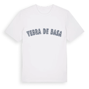 Yebra de Basa college t-shirt – ekologisk bomull t-shirt från Pinshirt