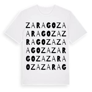 Zaragoza ordlek t-shirt – ekologisk bomull t-shirt från Pinshirt