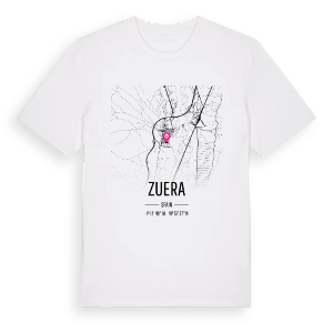 Zuera karta t-shirt – ekologisk bomull t-shirt från Pinshirt
